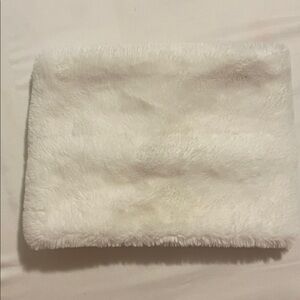 White Faux Fur Neck/Head Warmer